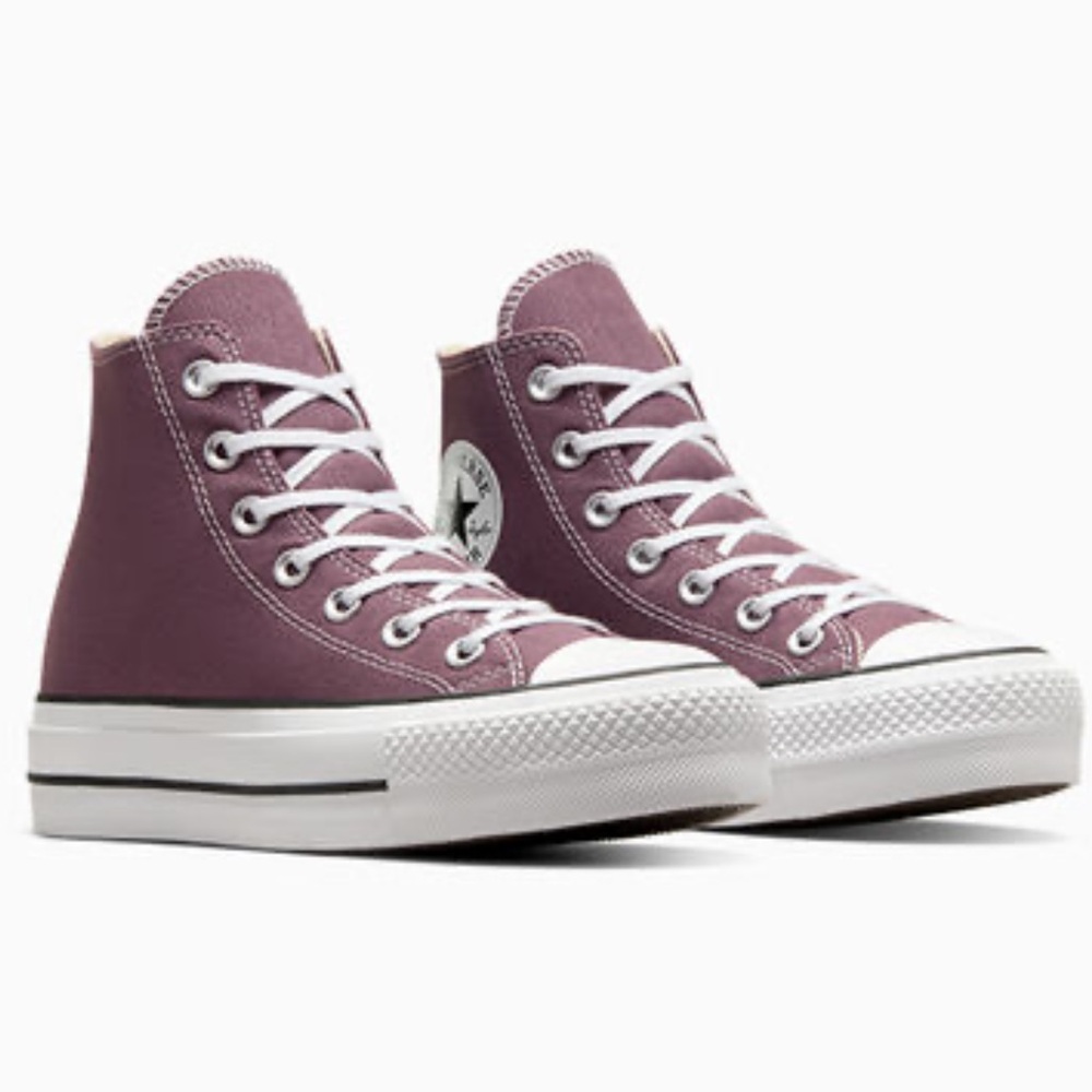 New Converse Chuck Taylor All Star Lift Platform Canvas Trail MixedNatural Ivory - Picture 2 of 14